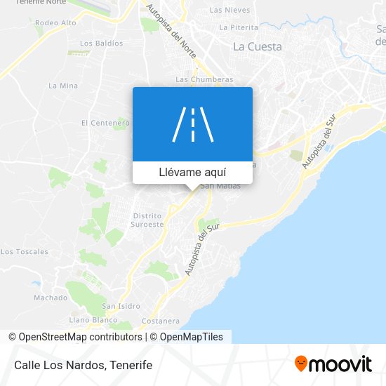 Mapa Calle Los Nardos