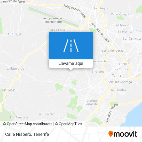 Mapa Calle Níspero