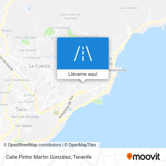 Mapa Calle Pintor Martín González
