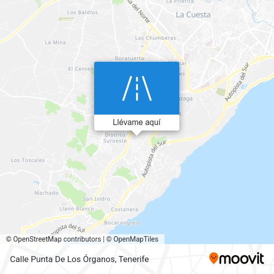 Mapa Calle Punta De Los Órganos