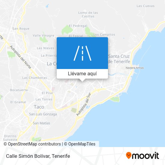 Mapa Calle Simón Bolívar
