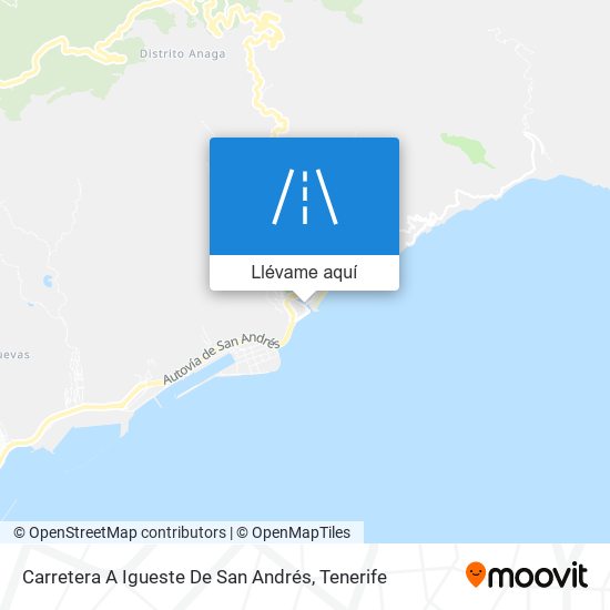 Mapa Carretera A Igueste De San Andrés