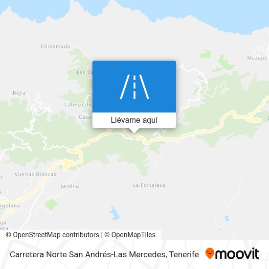 Mapa Carretera Norte San Andrés-Las Mercedes