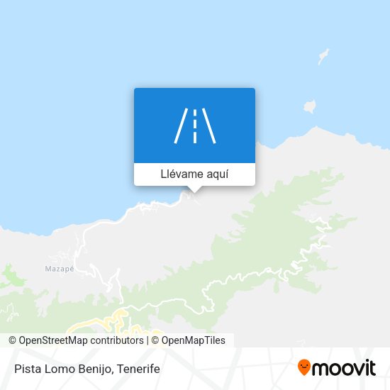 Mapa Pista Lomo Benijo
