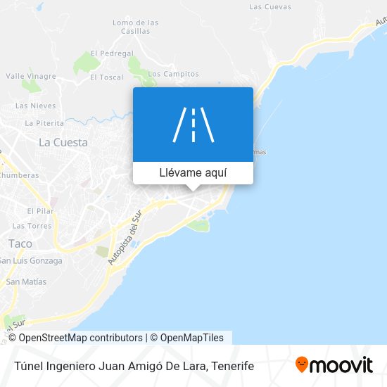 Mapa Túnel Ingeniero Juan Amigó De Lara