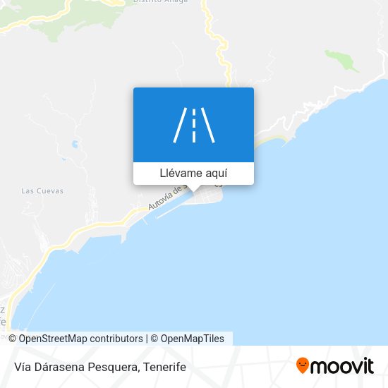 Mapa Vía Dárasena Pesquera