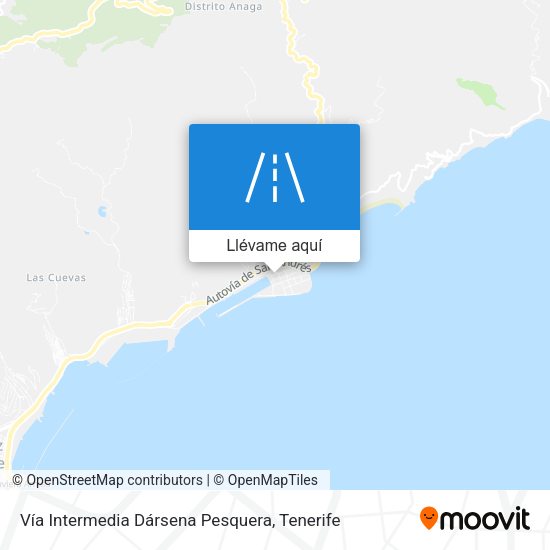 Mapa Vía Intermedia Dársena Pesquera