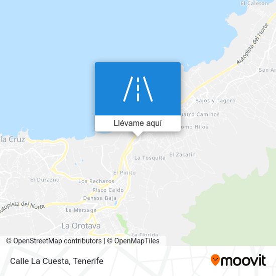 Mapa Calle La Cuesta