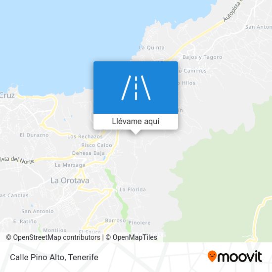 Mapa Calle Pino Alto
