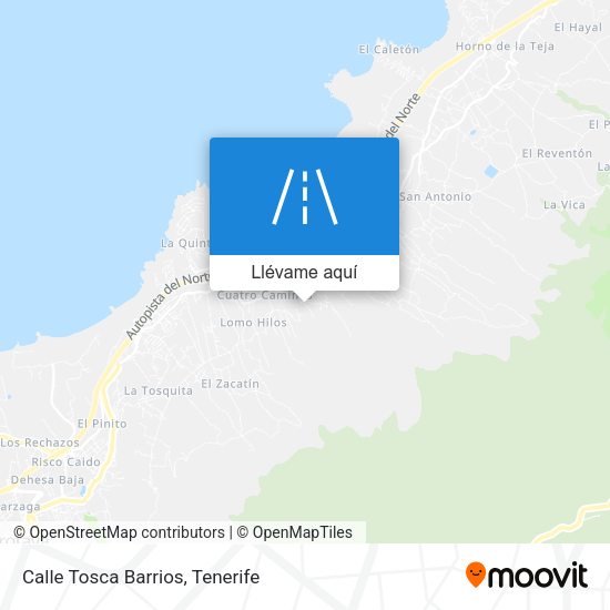 Mapa Calle Tosca Barrios