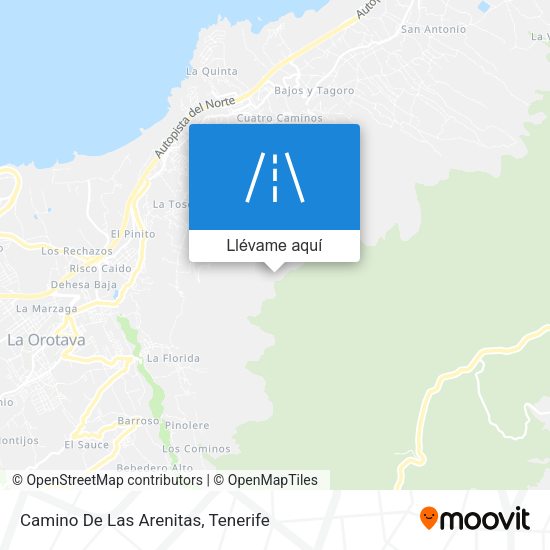 Mapa Camino De Las Arenitas