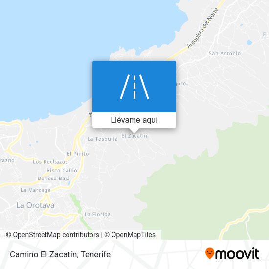 Mapa Camino El Zacatín