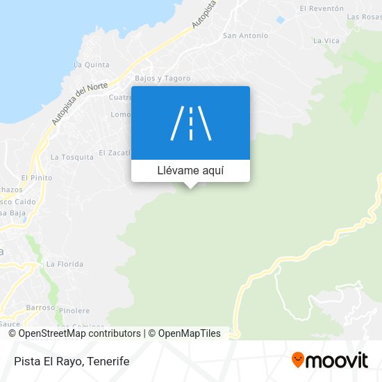 Mapa Pista El Rayo