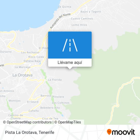 Mapa Pista La Orotava