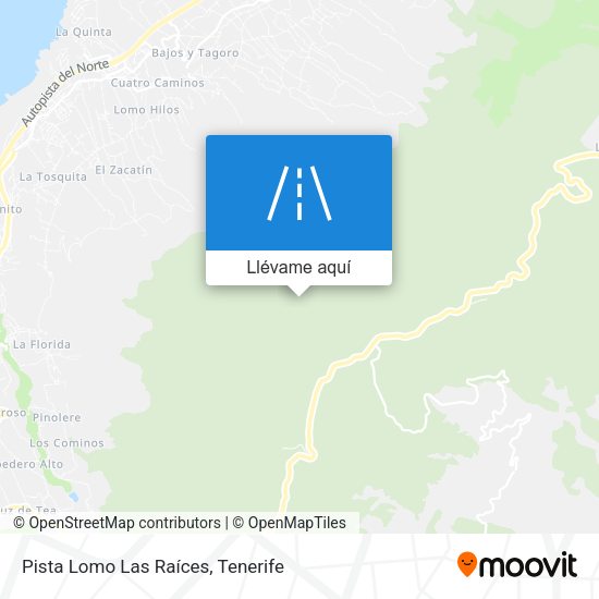 Mapa Pista Lomo Las Raíces