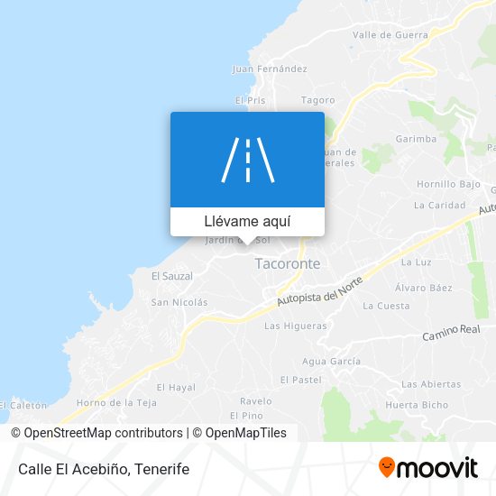 Mapa Calle El Acebiño