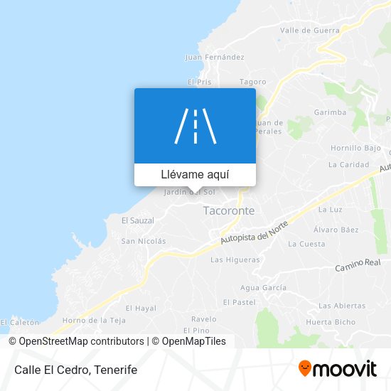 Mapa Calle El Cedro