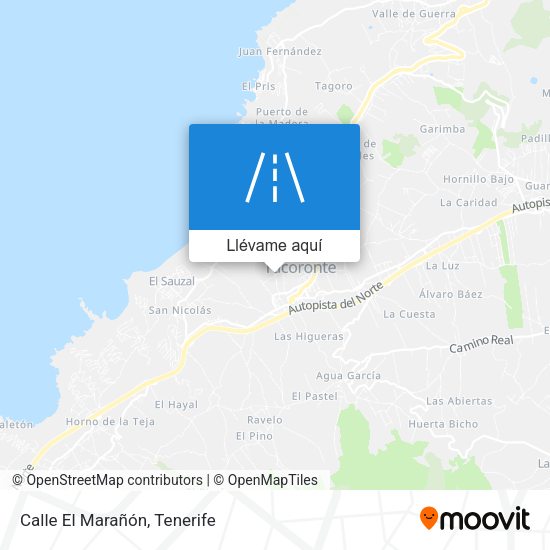 Mapa Calle El Marañón
