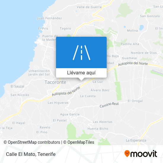 Mapa Calle El Mato