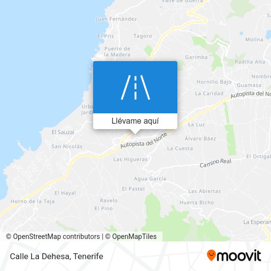 Mapa Calle La Dehesa