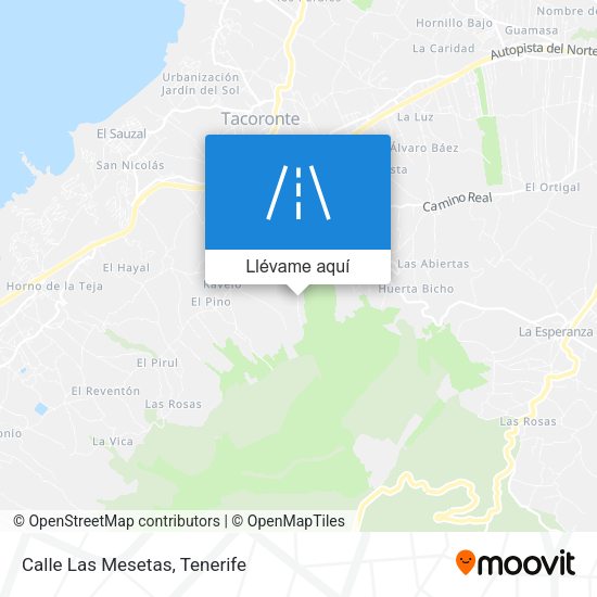 Mapa Calle Las Mesetas