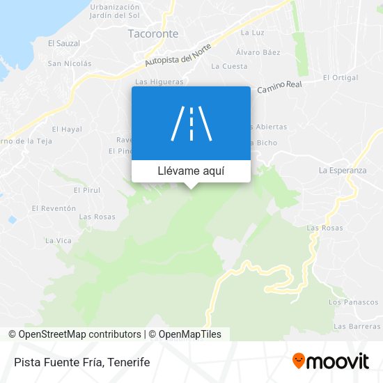 Mapa Pista Fuente Fría