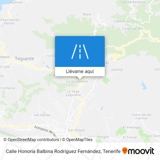 Mapa Calle Honoria Balbina Rodríguez Fernández