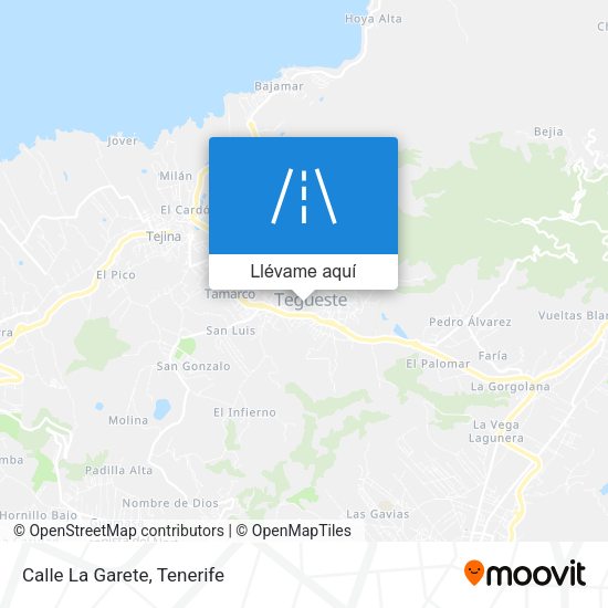 Mapa Calle La Garete