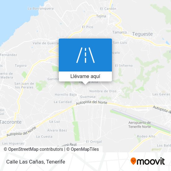 Mapa Calle Las Cañas