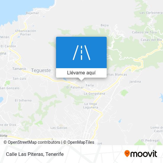 Mapa Calle Las Piteras
