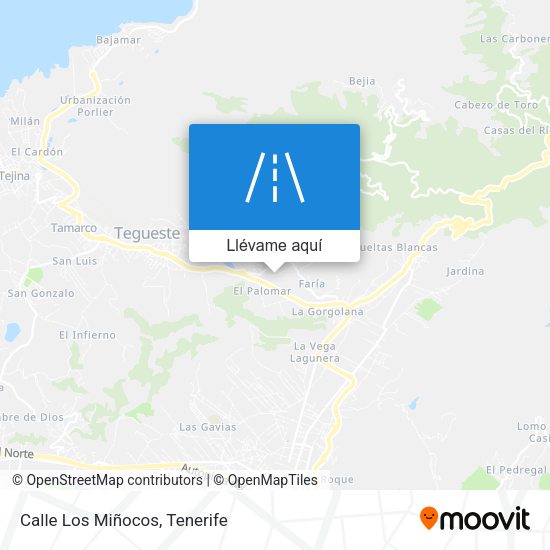 Mapa Calle Los Miñocos