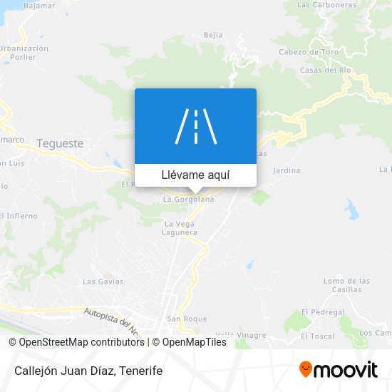 Mapa Callejón Juan Díaz