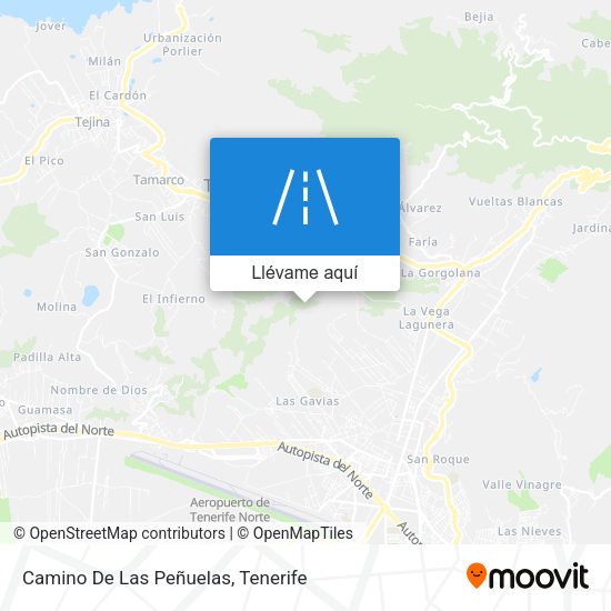 Mapa Camino De Las Peñuelas