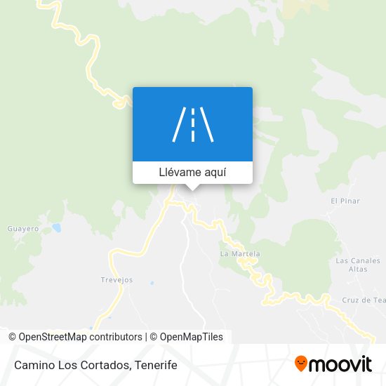 Mapa Camino Los Cortados
