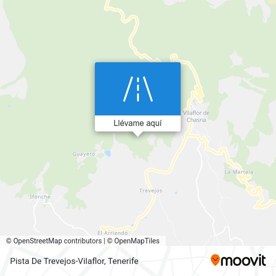 Mapa Pista De Trevejos-Vilaflor