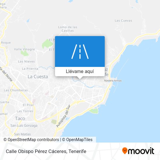 Mapa Calle Obispo Pérez Cáceres