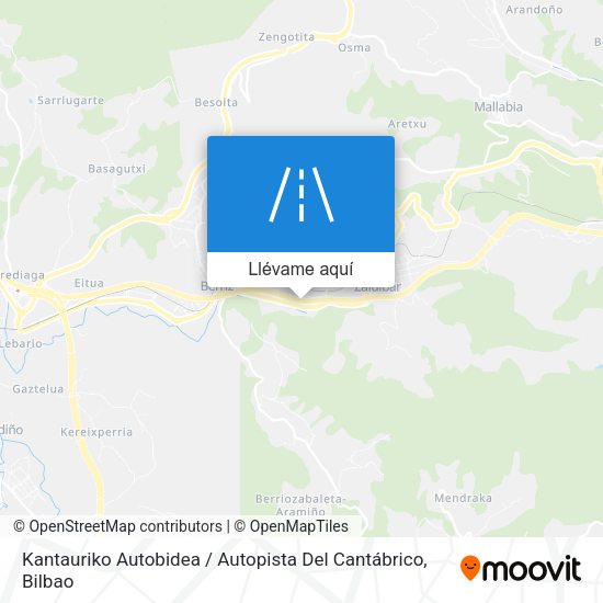 Mapa Kantauriko Autobidea / Autopista Del Cantábrico