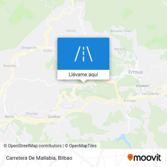 Mapa Carretera De Mallabia