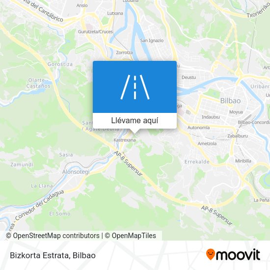 Mapa Bizkorta Estrata