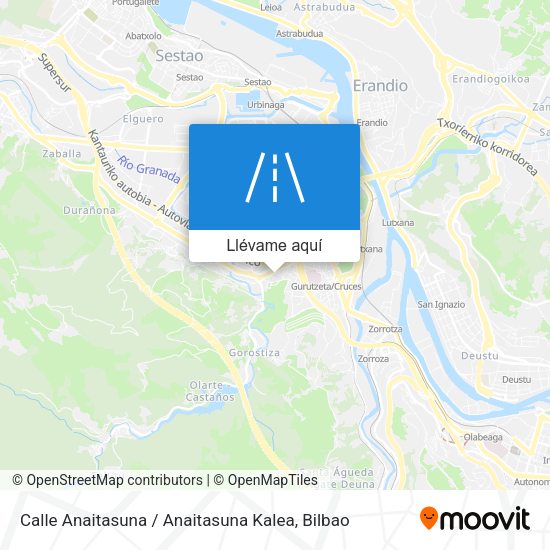 Mapa Calle Anaitasuna / Anaitasuna Kalea