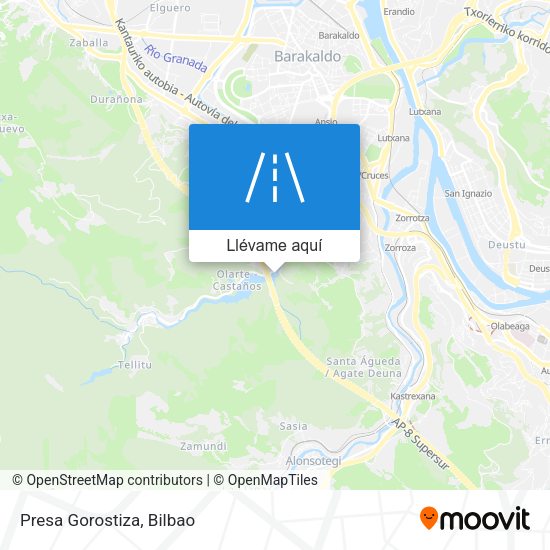 Mapa Presa Gorostiza