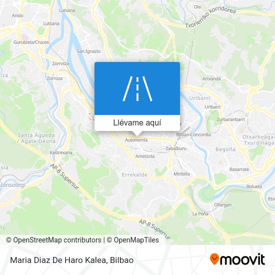 Mapa Maria Diaz De Haro Kalea