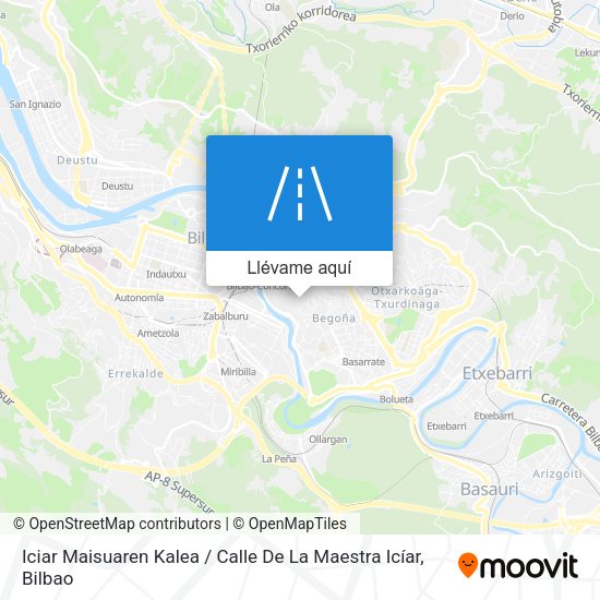 Mapa Iciar Maisuaren Kalea / Calle De La Maestra Icíar