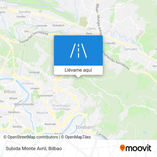 Mapa Subida Monte Avril