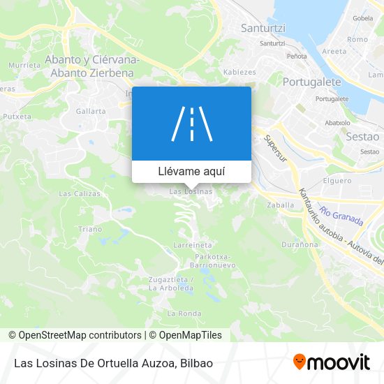 Mapa Las Losinas De Ortuella Auzoa