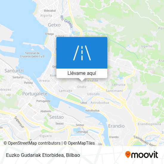 Mapa Euzko Gudariak Etorbidea