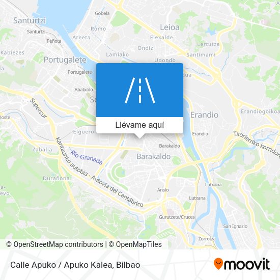 Mapa Calle Apuko / Apuko Kalea