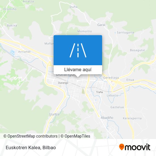 Mapa Euskotren Kalea