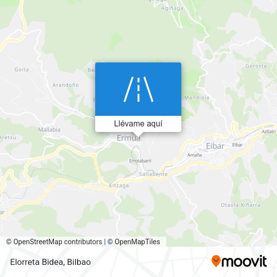 Mapa Elorreta Bidea