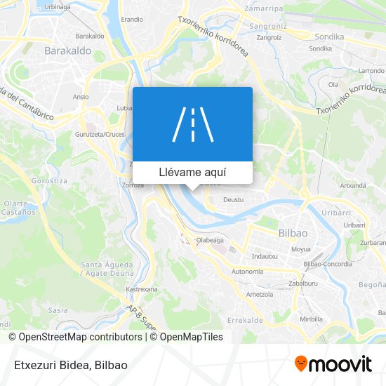 Mapa Etxezuri Bidea